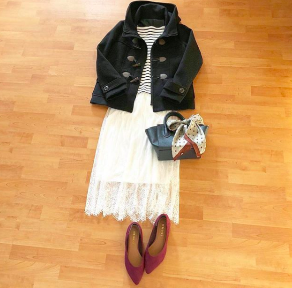 レーススカートコーデ75選！春夏秋冬別の可愛い着こなし紹介！ | Lovely[ラブリー]のイメージ