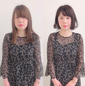 ワンレンボブの前髪が可愛い！黒髪・丸顔・面長にも似合う！ | Lovely[ラブリー]のイメージ